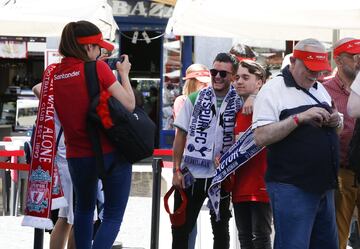 Ambiente de Champions en las calles de Madrid