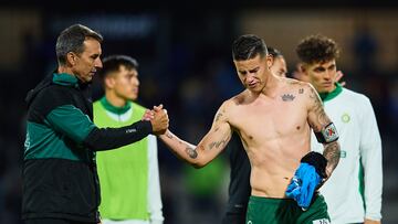 James Rodriguez of Leon during the Quarter-Final second leg match between Cruz Azul and Leon as part of the Liga BBVA MX, Torneo Clausura 2025 at Olimpico Universitario Stadium on May 11, 2025 in Mexico City, Mexico.