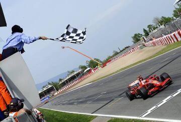 Raikkonen, con el Ferrari en 2008.