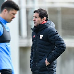 Marcelino: "Estamos muy a gusto con esta directiva y orgullosos de dirigir a estos jugadores"