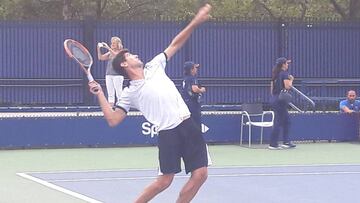 Hans Podlipnik tuvo un fugaz retorno al singles en Fairfield