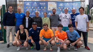 Foto de famlia entre los campeones de PE de Madison 2024 en Oliva.