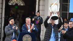 El plantel campe&oacute;n de la MLS acudi&oacute; al City Hall de nueva York para la celebraci&oacute;n de su primer t&iacute;tulo