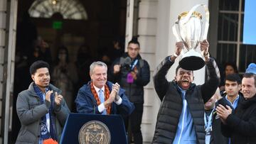 El plantel campe&oacute;n de la MLS acudi&oacute; al City Hall de nueva York para la celebraci&oacute;n de su primer t&iacute;tulo