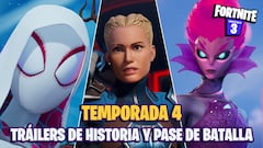 Tráilers de Fortnite Temporada 4: historia, Spider-Gwen y más
