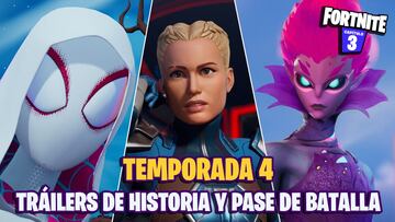 Tráilers de Fortnite Temporada 4: Spider-Gwen, nuevas skins y más