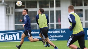 Unai Garc&iacute;a durante un entrenamiento anterior