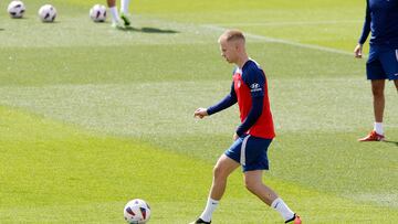 Vermeeren, en el entrenamiento del Atlético.