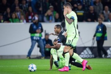 El duelo del Manchester City - Borussia Monchengladbach por Champions League en el  Borussia Park Stadium 