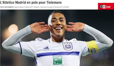 En Bélgica sitúan al Atleti como el mejor ubicado por Tielemans