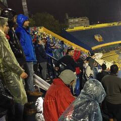 La especial ovación que recibió Parot de las dos hinchadas