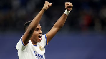 Rodrygo celebra su gol ante el Chelsea.