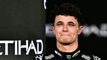 Verstappen triumphs ahead of Piastri and the Englishman, who secures the title by two points.