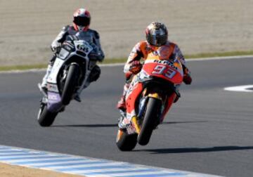 Marc Márquez y Yonny Hernandez.