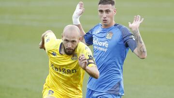 Dani Jiménez, David Fernández, Laure y Hugo Fraile, los titularísimos del Alcorcón