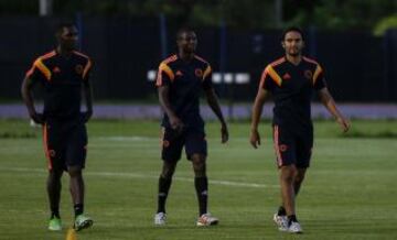 Adrián Ramos en la concentración de Colombia en Cardales, Argentina.