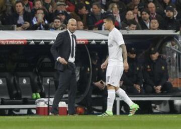James jugó 6 minutos en la victoria del Real Madrid ante Espanyol. Aprovechó otra oportunidad que le dio Zidane.