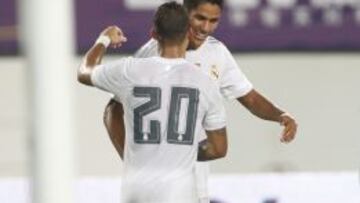 Jes&eacute; y Varane marcaron ayer.
 