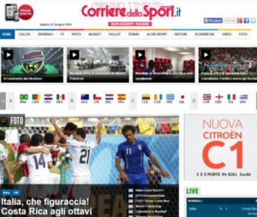 Portadas de la prensa extranjera