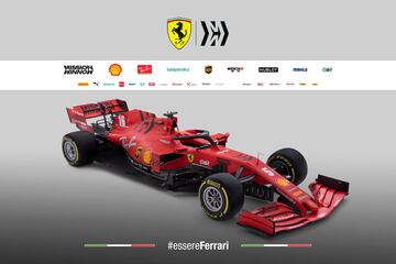 En el nuevo Ferrari han estrechado la parte trasera del monoplaza, que es continuista. Vettel y Leclerc, las dos bazas de Maranello para luchar por el Mundial.