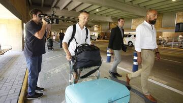 03/07/2018 LLEGADA DE CANALES nuevo jugador del Betis AEROPUERTO
