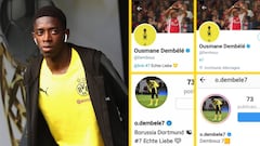 Dembelé borra en sus redes que es jugador del Dortmund