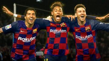 El tridente soñado y arlequinado del Barça