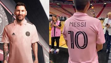 El jersey de Messi con Inter Miami ya se puede ver en la final de NBA