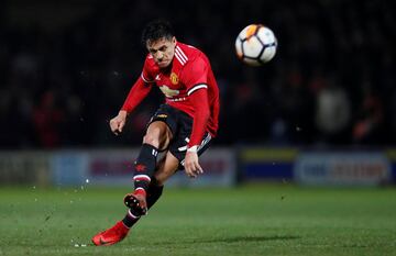 Soccer Football - FA Cup Fourth Round - Yeovil Town vs Manchester United - Huish Park, Yeovil, Britain - January 26, 2018   Manchester United’s Alexis Sanchez in action   Action Images via Reuters/Paul Childs