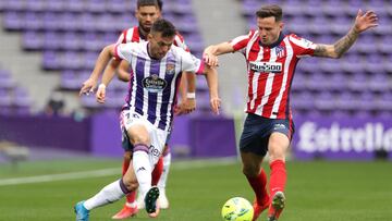 Sa&uacute;l, en el Valladolid-Atl&eacute;tico.