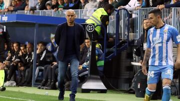 Pellicer, durante el Málaga - Zaragoza.