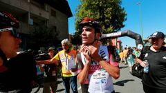 GETXO, SPAIN - JULY 31: Race winner Juan Ayuso Pesquera of Spain and UAE Team Emirates reacts after the 77th Circuito de Getxo - Memorial Hermanos Otxoa 2022 a 196,5km one day race from Bilbao to Getxo 60m / #Getxokirolak / on July 31, 2022 in Getxo, Spain. (Photo by Gonzalo Arroyo Moreno/Getty Images)