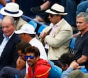 El rey Juan Carlos y Mourinho, en Queen's para ver a Rafa