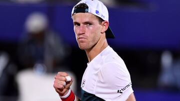 El tenista argentino Diego Schwartzman celebra su victoria ante Jaume Munar en los octavos de final del C&oacute;rdoba Open.