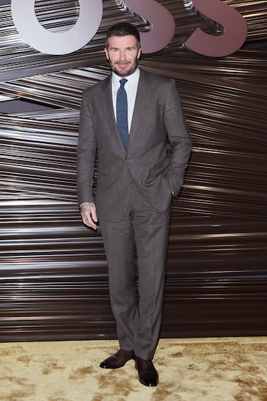 David Beckham asiste al desfile de Boss durante la Semana de la Moda de Milán Otoño/Invierno 2026/2027.