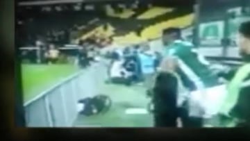 Barcelona's new signing Yerry Mina steals photographer's kit