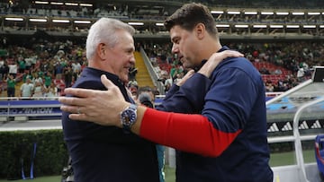 Javier Aguirre y Mauricio Pochettino, entrenadores de México y Estados Unidos