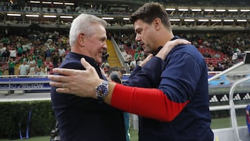 Javier Aguirre y Mauricio Pochettino, entrenadores de México y Estados Unidos