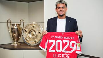 Así fue el primer día de Luis Díaz tras firmar su contrato con Bayern Múnich hasta junio de 2029.