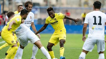 Chukwueze, en el partido entre Villarreal y La Nucía.