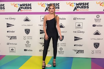 Cintia Le¨®n a su llegada al photocall de LOS40 Music Awards Santander.
