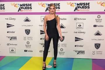 Cintia León a su llegada al photocall de LOS40 Music Awards Santander. 