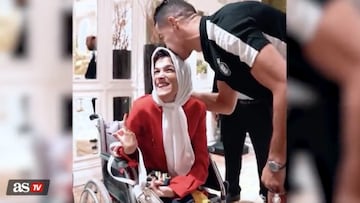 Cristiano rompe la leyes tras saludar a una artista iraní