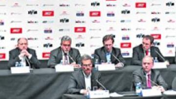 <b>PROPUESTAS CLARAS. </b>Los grandes jefes de las escuderías explicaron con todo detalle su proyecto para paliar la crisis y mantener el interés por su deporte.