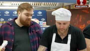 El incidente de Kiko Rivera con Ibai Llanos en su programa de cocina: ¡°?Me quemas el ojo!¡±