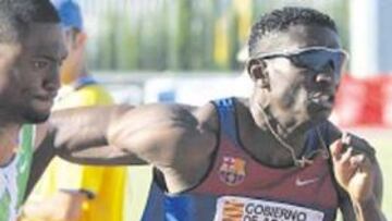 <b>PANTERA NEGRA. </b>Quiñónez ya es plusmarquista español.