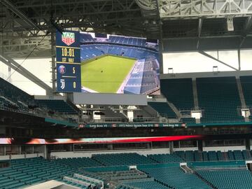 El Hard Rock Stadium, casa de los Miami Dolphins, está listo para el PSG vs Juventus y El Clásico Miami. Será el primer partido de fútbol en el estadio desde su remodelación.