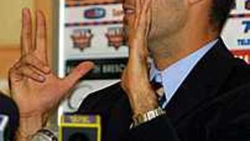 CLARO Y ROTUNDO. Guardiola ha convocado una multitudinaria rueda de prensa en la que ha defendido su inocencia.