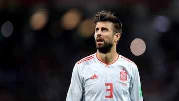 Piqu&eacute; ante Portugal.