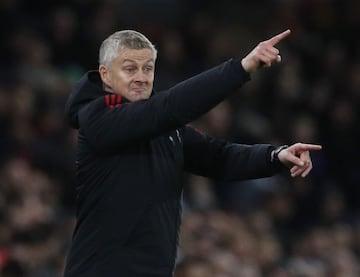 Soccer Football - Champions League - Group F - Manchester United v Atalanta - Old Trafford, Manchester, Britain - October 20, 2021 Manchester United manager Ole Gunnar Solskjaer reacts REUTERS/Phil Noble